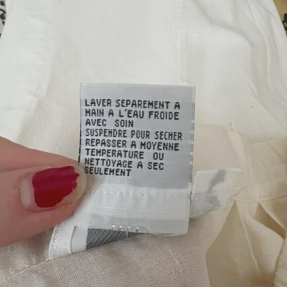 Vintage Carry Back Folk Skirt Peasant Lace Embroidered Maxi Skirt Cream Size 14 - Picture 6 of 9